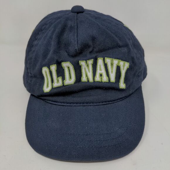 Old Navy Boy's Stretchy Hat Blue Size Small Embroidered Logo 100% Cotton - Picture 2 of 8
